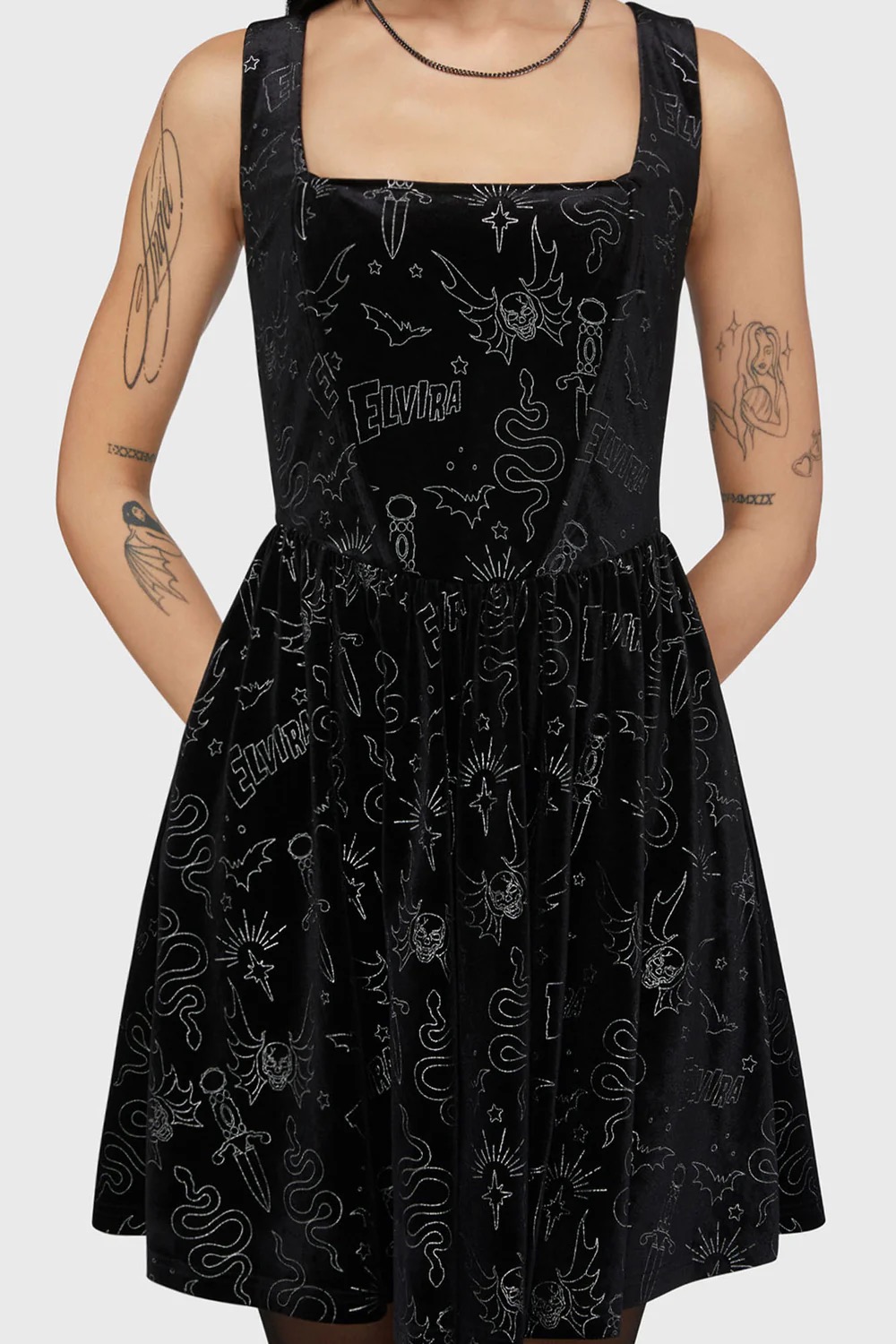 Gothic skeleton tank top